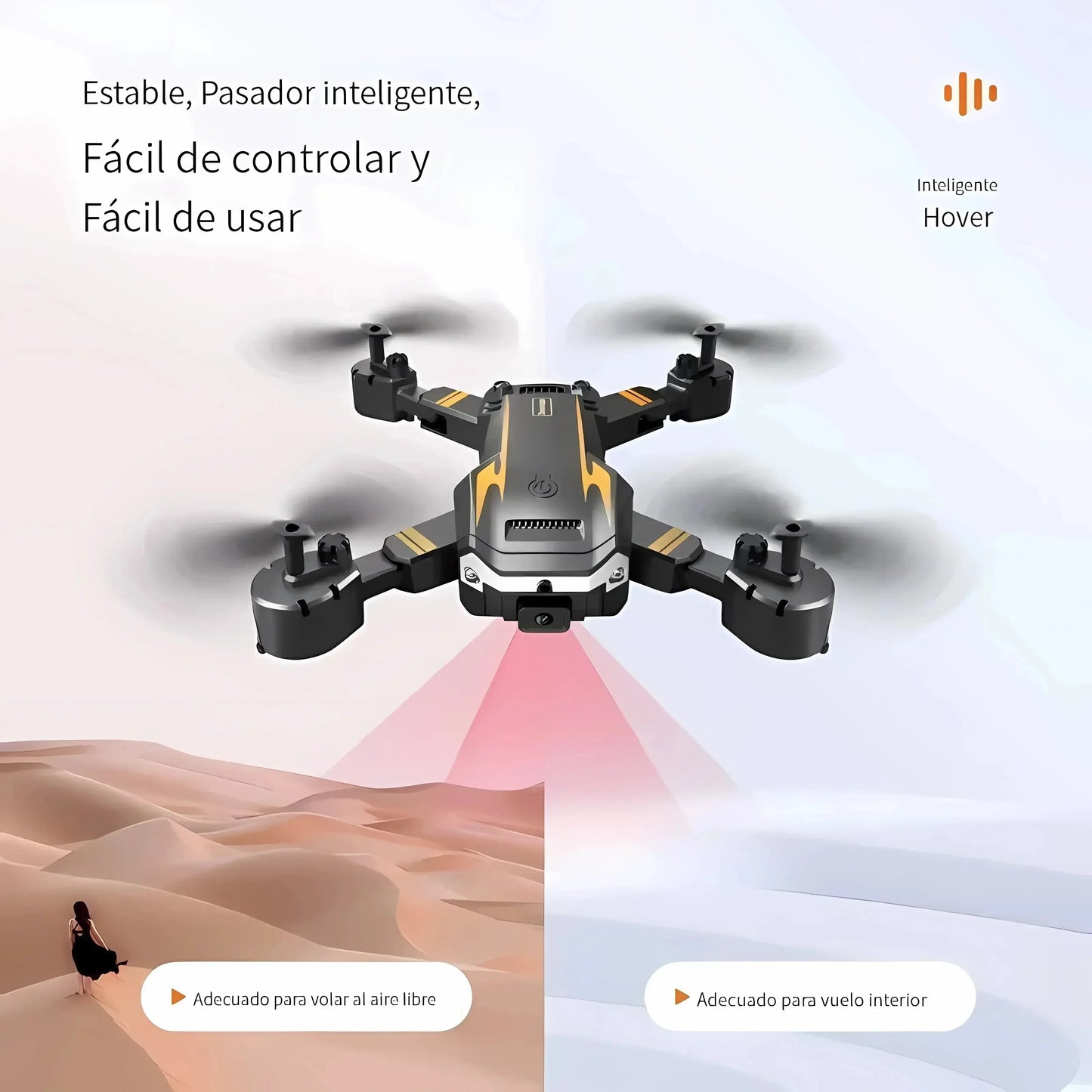 Quadro-Copter Drone That Can Avoid Obstacles, Dual-Cam